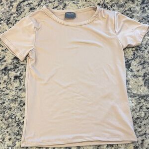 Olivia Rae Beige Short Sleeve Tee XS